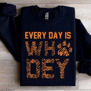 New Cincinnati Who Dey Sweatshirt for Football Fans Game Day Apparel